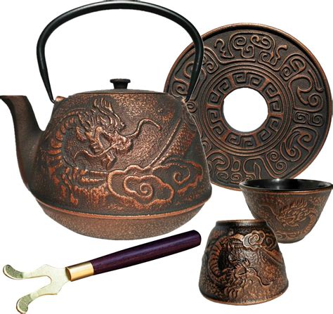 Amazon Ruika Japanese Tetsubin Cast Iron Teapot Dragon And