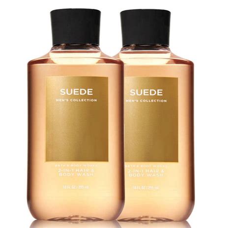 Bath Body Works Suede For Men 2 In 1 Hair Body Wash Duo Set