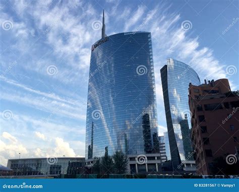 Unicredit Tower, Piazza Gae Aulenti, Milan, Italy. 15/04/2016 Editorial ...
