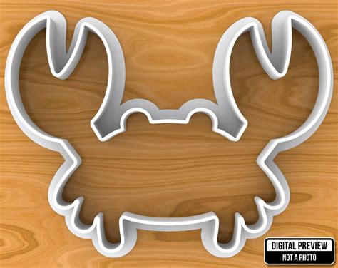 Sea Crab Cookie Cutter Selectable Sizes Sharp Edge Upgrade Etsy