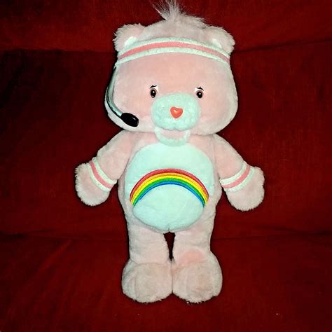 Care Bears Fit N Fun Cheer Bear 16in Workout Exercise Plush 2004 Play