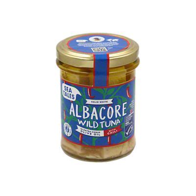 Sea Tales Albacore Wild Tuna Extra Virgin Olive Oil Chili 7 Oz