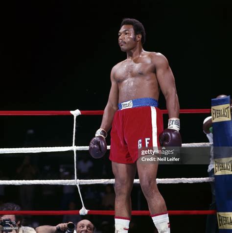 George Foreman In Ring During Fight Vs Muhammad Ali At Stade Du 20