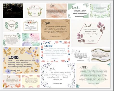 Scripture Prayer Cards Etsy