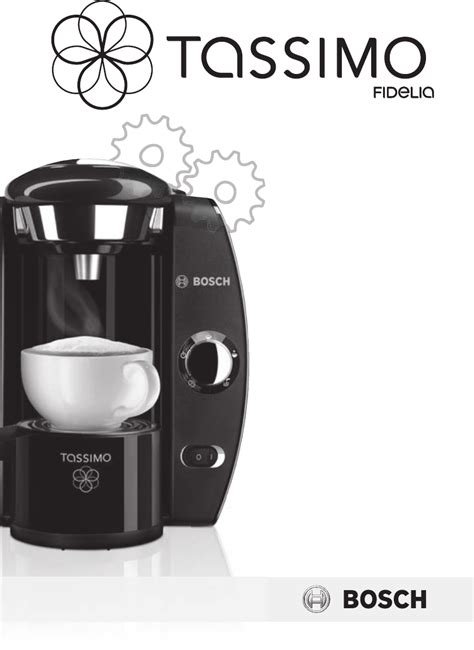 User Manual Bosch Tassimo Fidelia Tas4000 English 126 Pages