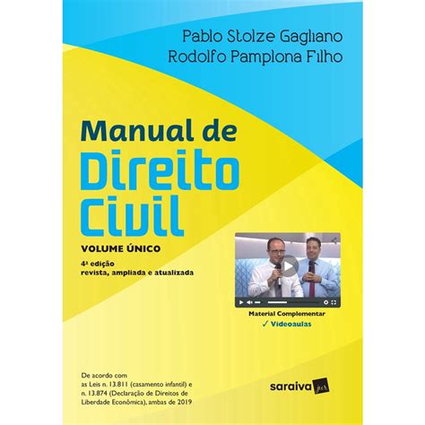 Livro Manual de Direito Civil Volume Único no Shoptime