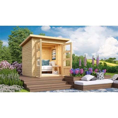 Woodfeeling Gartenhaus Gerätehaus Sitten 2 Naturbelassen 37 x 220 x 105