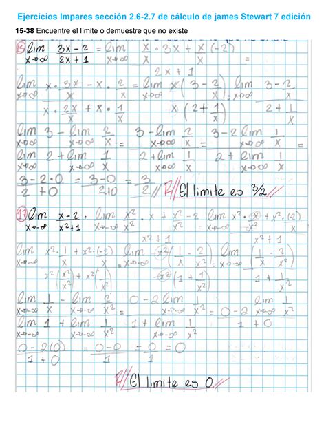 Ejercicios Impares Secci N Y De Calculo De James Stewart