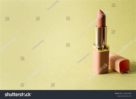 Nude Matte Lipstick Cap On Pastel Stock Photo Shutterstock
