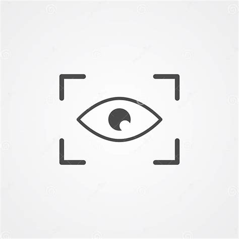 Símbolo De La Muestra Del Icono Del Vector Del Foco Del Ojo Ilustración Del Vector Ilustración