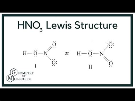 HNO3 Lewis Structure Nitric Acid YouTube