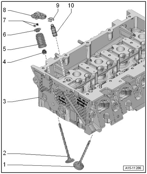 Volkswagen Golf Service Repair Manual Assembly Overview Valves