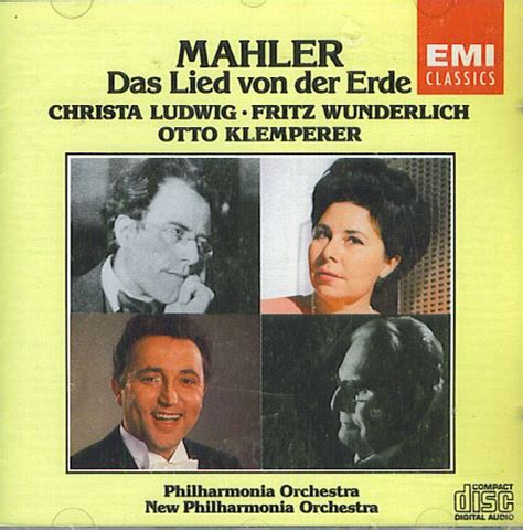 Gustav Mahler Otto Klemperer Christa Ludwig Mezzo Soprano Fritz