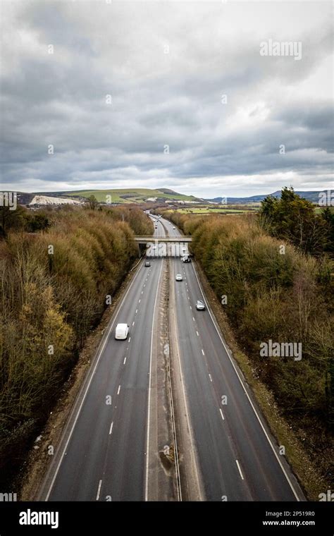 Dual Carriageway Road Stock Photo Alamy