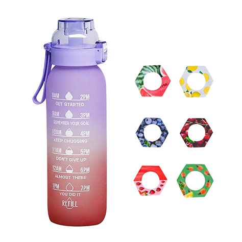 PURJKPU 2024 Upgrade Sports Air Water Bottle BPA Free Starter Up Set