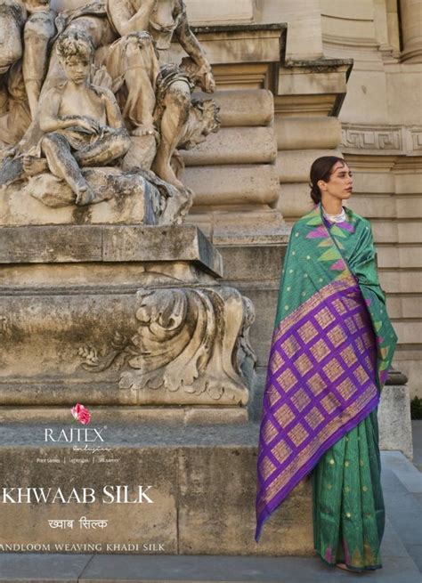 Shop Now Rajtex Khwaab Silk Handloom Weaving Saree Collection Full