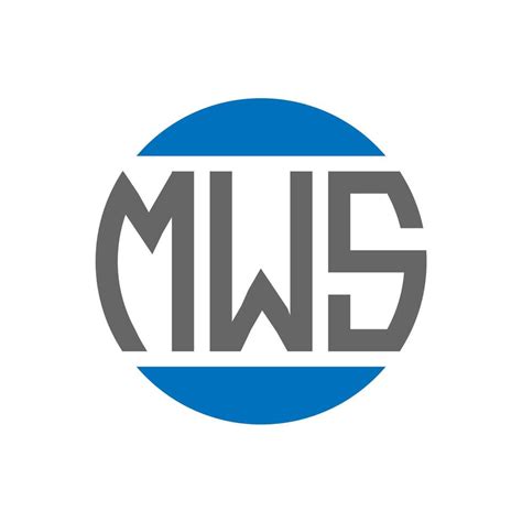 MWS letter logo design on white background. MWS creative initials ...