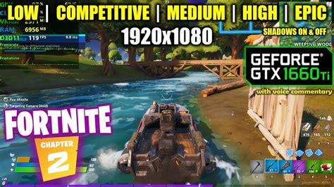 GTX 1660 Ti Fortnite Chapter 2 Season 11 1080p All Settings YouTube