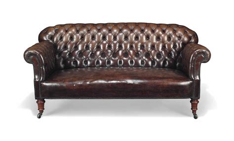 A Late Victorian Leather Chesterfield Sofa Late Th Century Christie S