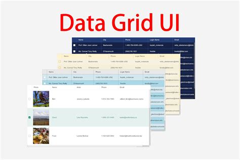 Data Grid UI GUI Tools Unity Asset Store