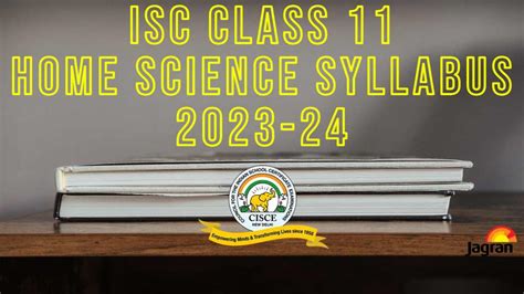 Isc Class 11 Home Science Syllabus 2023 2024 Download Class 11th