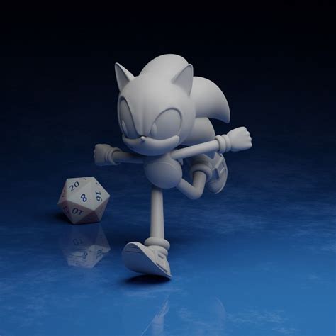 Sonic The Hedgehog 3d Model 3d Printable Cgtrader