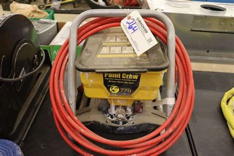 Paint Crew 770 Airless Paint Sprayer Backes Commercial Auctioneers