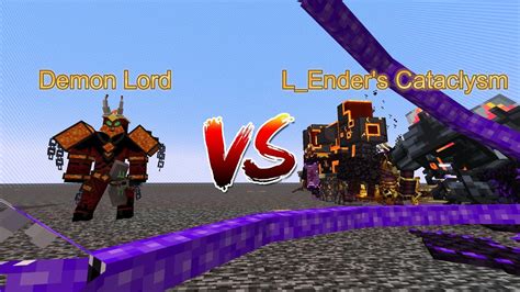 Demon Lord Vs Lenders Cataclysm Mob Battle Minecraft Youtube