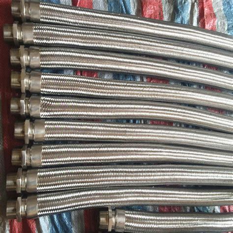 Corrugated Braiding Flexible Metal Hose With Flange Fittings China