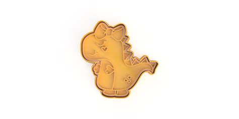 STL File Dinosaurs Cookie Cutters Cortadores De Galletas De