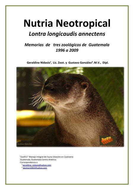 Nutria Neotropical Otter Specialist Group