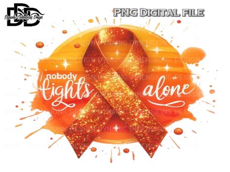 Orange Awareness Ribbon Graphic By Dynamic Dimensions · Creative Fabrica