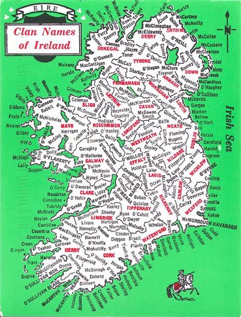 Map Of Irish Clans