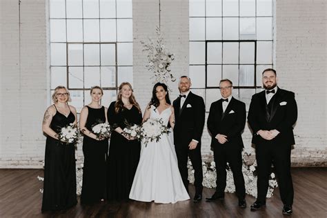 Moody And Chic Black Tie Wedding At Hangar 21 Friar Tux Atelier Yuwa