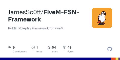 Github Jamessc0ttfivem Fsn Framework Public Roleplay Framework For