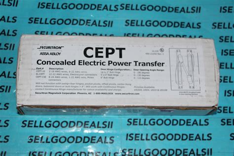 Securitron El Cept Concealed Electric Power Transfer Us32d Elcept New