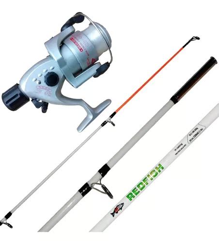 Combo Equipo Pesca Variada Caña 2 70m 2 Tramos Reel 5 Rul