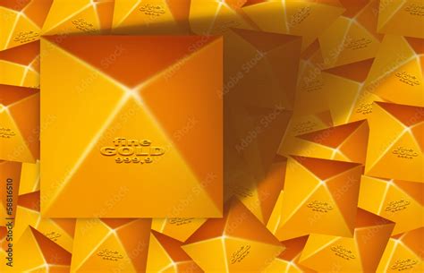 Pyramid of fine gold, business and wealth Stock Illustration | Adobe Stock