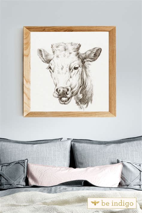 Above Bed Decor Highland Cow Print Farm House Decor Etsy In 2020