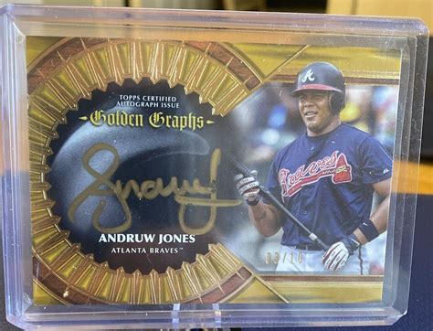 2023 Topps Five Star Golden Graphs Autograph Andruw Jones 03 10 BRAVES