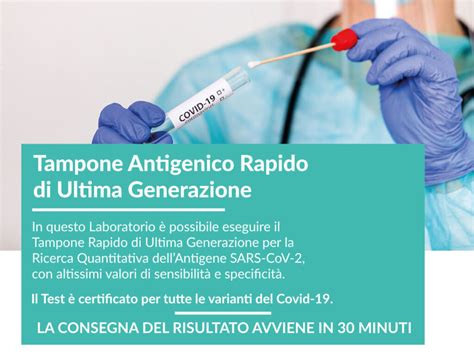 Tampone Antigenico Rapido Di Ultima Generazione Centro Analisi Gentile