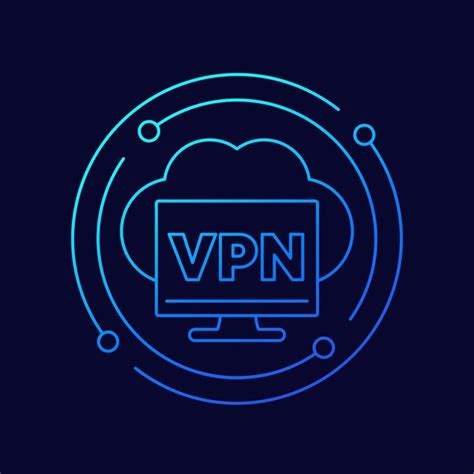 Premium Vector Vpn Service Line Vector Icon