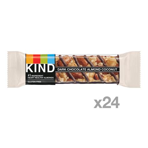 Buy Kind Nut Bars Dark Chocolate Almond Coconut 14 Ounce 24 Count