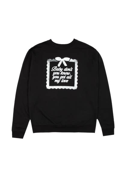 Yours Truly 10th Anniversary All My Love Crewneck Ariana Grande Shop