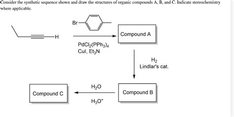 Solved Consider The Synthetic Sequence Shown And Draw The Chegg