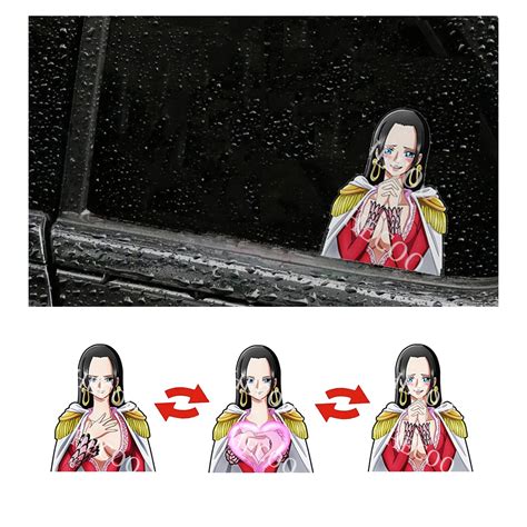 HECOO 3D Anime Dynamic Waterproof Car Stickers 4.2" x 5.11" Illusion ...