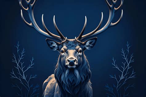 Majestic Stag Portrait In Dark Tones Free Download Ai Scribbles