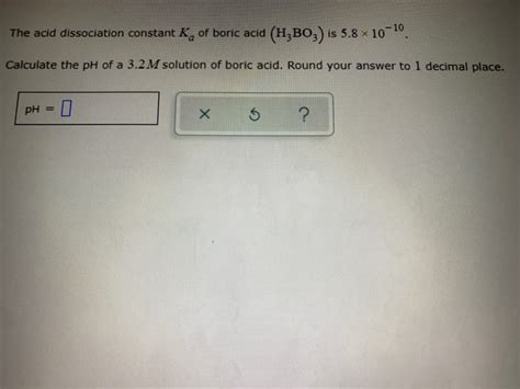 Answered The Acid Dissociation Constant K Of Bartleby