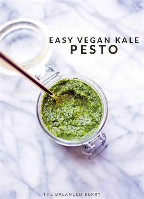 Easy Vegan Kale Pesto The Balanced Berry