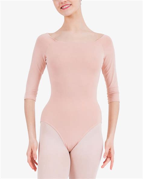 Repetto Leotards Tunics 3 4 Sleeves Leotard Nude Women Luisa Novara